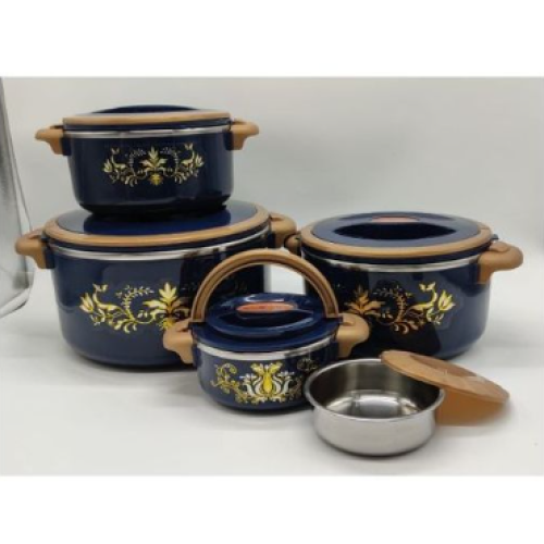 4 Pieces Insulated Hot Pot Dishes Food Warmer Container -Multi-colour. Medium Each