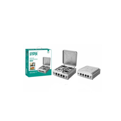 4 Burner Gas Stove Black Burner Kitchen Gas Hob Cast Iron Gas Hob Cooker Grey. Medium Each