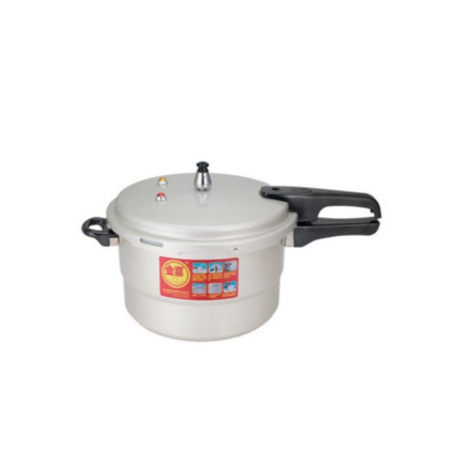 24CM 7L Aluminum Pressure Cooker With Steamer Silver Medium EACH