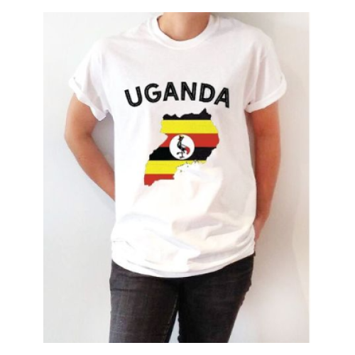 UGANDA Design Women T-Shirt - White L, M, S, XL, XXL Each