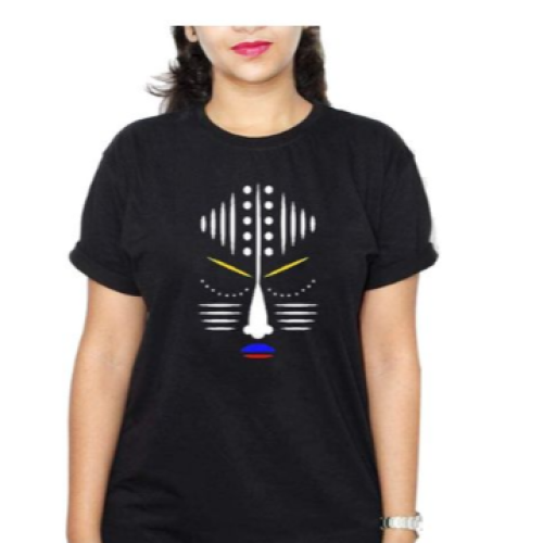 AFRICAN MASK Women T-Shirt - Black L,      M,      S,      XL,      XXL Each