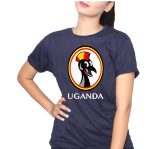 UGANDA CRANE  Women T-Shirt - Navy Blue L,  M,  S,  XL,  XXL EACH