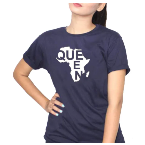 QUEEN 01 Women T-Shirt - Navy Blue L, M, S, XL, XXL QUEEN 01 Women T-Shirt - Navy Blue