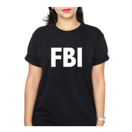 FBI Women T-Shirt - Black L, M, S, XL, XXL FBI Women T-Shirt - Black