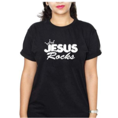 ROCK  Women T-Shirt - Black L,  M,  S,  XL,  XXL Each