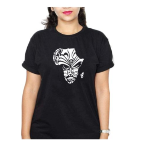 AFRICAN MAP Women T-Shirt - Black L, M, S, XL, XXL Each