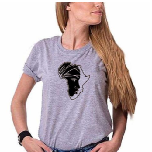 AFRICA HOME Women's T-Shirt - Grey L,   M,   S,   XL,   XXL each