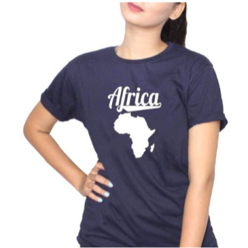 Africa Women's T-Shirt - Navy Blue L,  M,  S,  XL,  XXL EACH