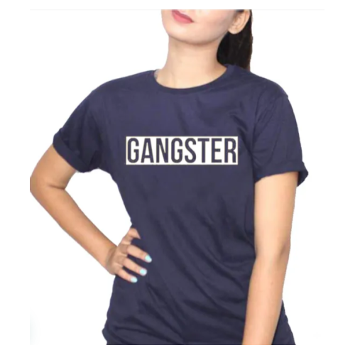 GANGSTER Women T-Shirt - Navy blue L, M, S, XL, XXL Each