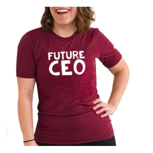 FUTURE CEO Women T-Shirt - Maroon L, M, S, XL, XXL Each
