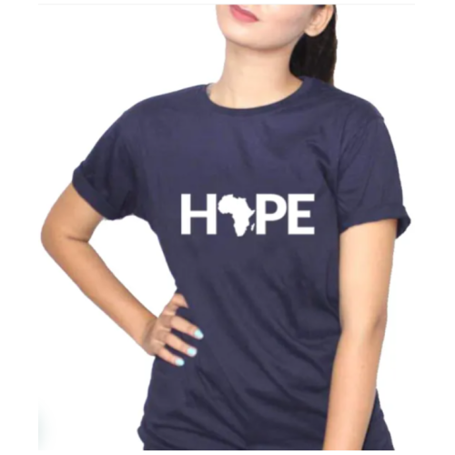 HOPE Women T-Shirt - Navy Blue L, M, S, XL, XXL Each