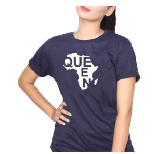 African Queen Women T-Shirt - Navy Blue L, M, S, XL, XXL Each