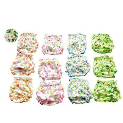Baby Pamper Pants Diaper Covers 12Pc Set - Multicolored SMALL EACH