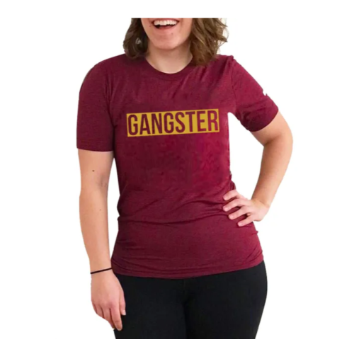 GANGSTER Women T-Shirt - Maroon L, M, S, XL, XXL EACH
