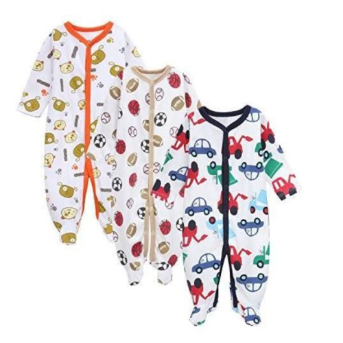 3Pack Cotton Girl Overalls - Multiple Designs SMALL EACH
