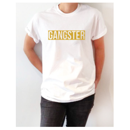 GANGSTER Men T-Shirt - White L, M, S, XL, XXL Each