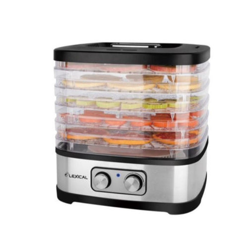 5 Tray Dry Fruit, Mini Vegetable Meat Food Dehydrator - Clear . Medium Each