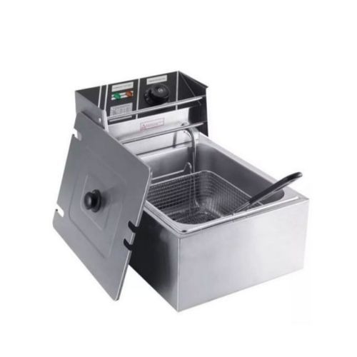 Electric Deep Fryer Single Tank-Silver SMALL EACH