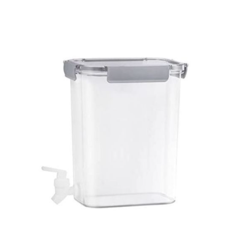 4.5L Beverage Drink Dispenser For Fridge With Spigot Bottle Clear. Medium Each
