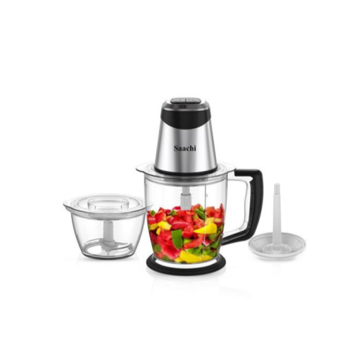 1.5L Electric Chopper Egg Beater Bowl Meat Mincer Grinder -Clear Medium EACH