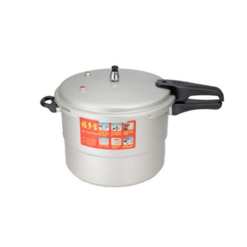 30CM 13L Aluminum Pressure Cooker With Steamer - Silver Medium EACH