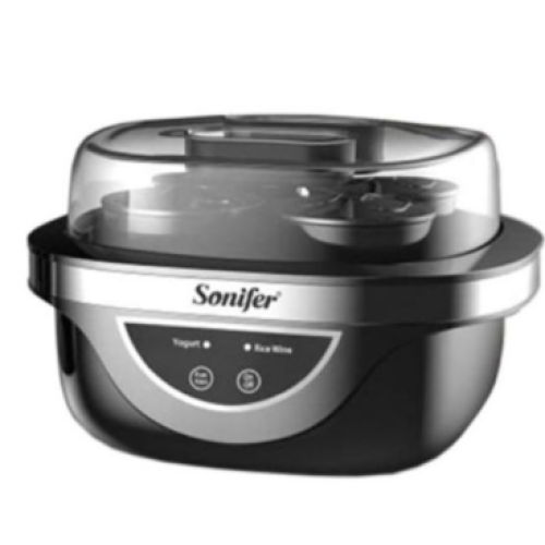 1L Portable Heating Temperature Control Electrical Mini Automatic Yogurt Maker Machine- Black. Medium Each