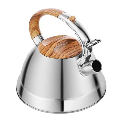 3L Stovetop Teapot Stainless Steel Whistling Tea Kettle- Silver Medium Each