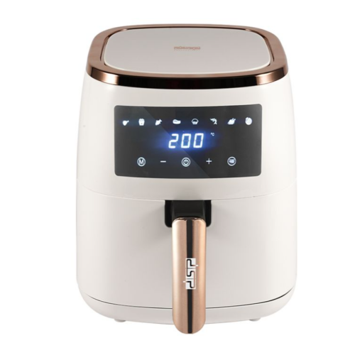 5.5L Oil Free Air Fryer Touch Control Board Automatic Shutdown 8 Preset Menus Hot Oven Cooker - Cream. Medium Each