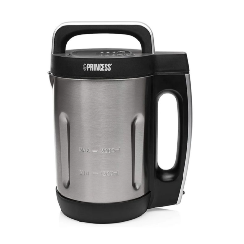 2Litres Soup Maker Cooker Blender Bowl Cup Stainless Steel- Silver Medium Each