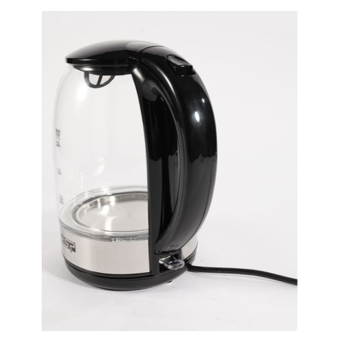 1.7 Litre Glass Electric Boiling Kettle - Silver. Medium Each