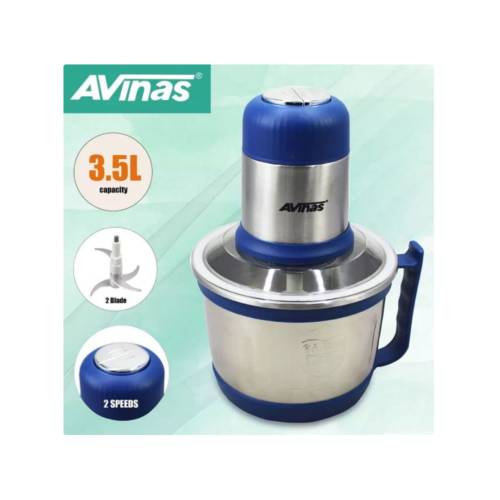 3.5L Electric Meat Grinder Bowl Food Meat & Vegetable Chopper Mincer- Blue. Medium Each