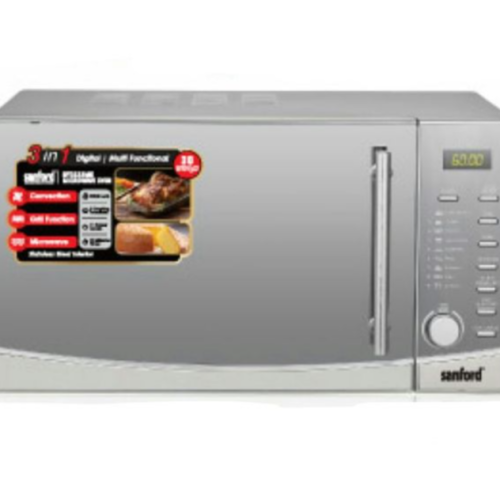 30 Litres 3 In 1 Microwave Oven With Grill & Convection - Silver. Medium Each