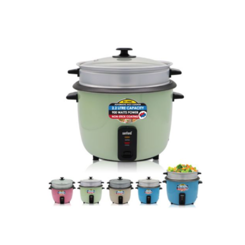 1.5 Litre Rice Cooker Steamer Pot- Multi-colour . Medium Each