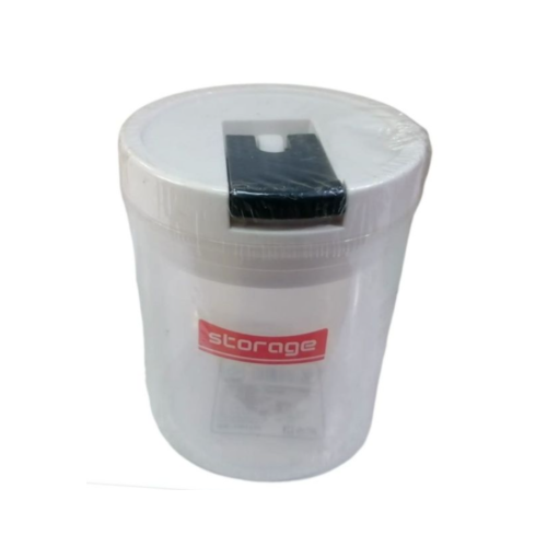 500ml Round Plastic Transparent Storage Box Tin Containers Organizer - Clear. Medium Each