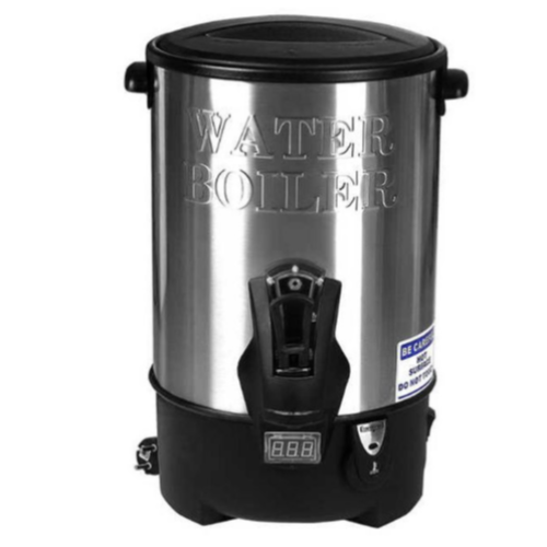 16 Litre Commercial Hot Water Boiler Tea Urn - Black,Silver Medium Each