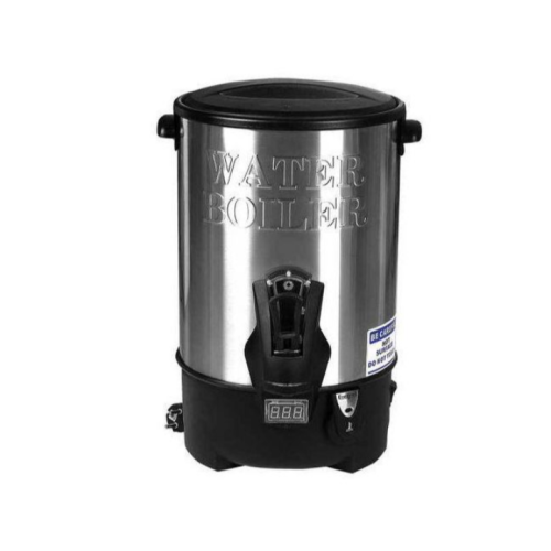 20 Litre Commercial Hot Water Boiler Tea Urn - Black,Silver Medium Each