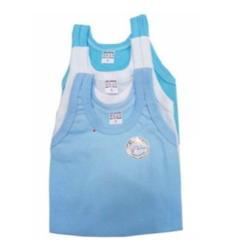 Kids 3pc Vests - Blue, White, Blue SMALL Each