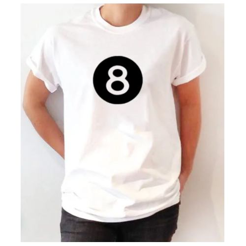 8 Men T-Shirt - white L, M, S, XL, XXL Each