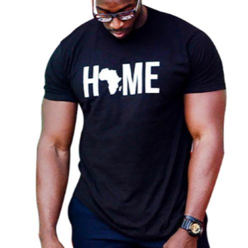 Africa Home Men T-Shirt - Black L, M, S, XL, XXL Each