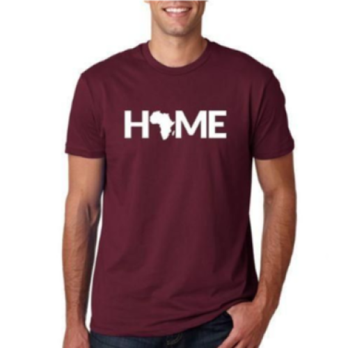 Africa Home Men T-Shit - Maroon L, M, S, XL, XXL Each