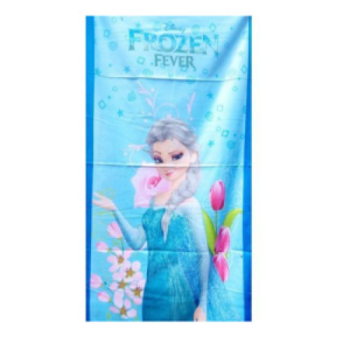 Cartoon Charater Girls Towel - Blue SMALL Each