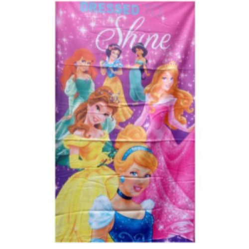 Cartoon Charater Girls Towel - Pink SMALL Each