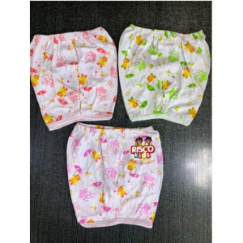 Baby Pamper Pants Diaper Covers 3Pcs Set - Green,  Pink,  Blue,  Orange,  Peach SMALL each