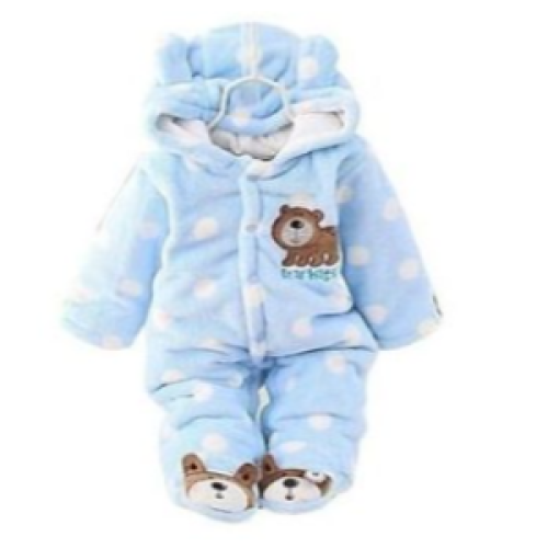 Baby Warm Overalls - Blue SMALL Each