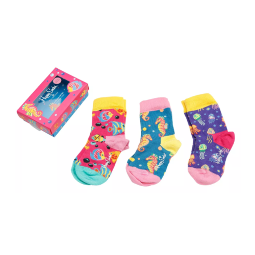 3-Pack Kids Socks, 0-3 Months - Multicolor SMALL EACH