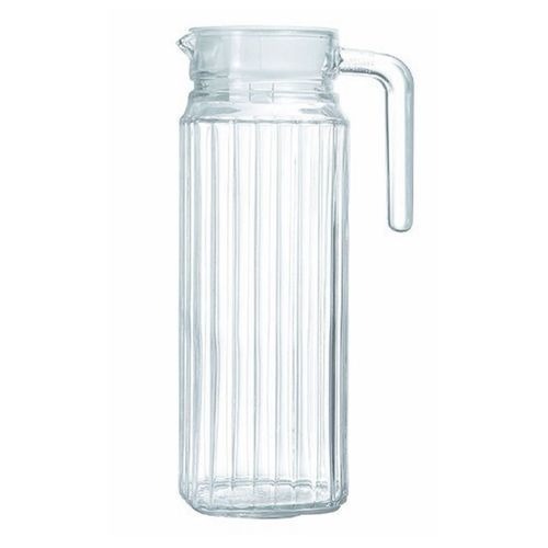 Glass Jug With Unique Design 1.2 Liters-Transparent SMALL EACH