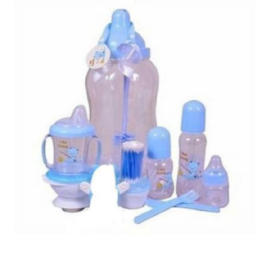 All In One Baby Feeding Bottle -Gift Set - Blue SMALL EACH