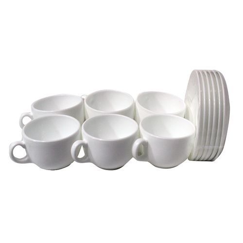 6 Pieces Set Of Espresso Coffee Tea Cups Design Vary -White, SMALL EACH