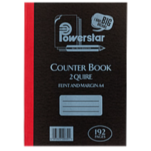 A set of Ten  Counter Hard Cover - Books Black 4 Quire EACH