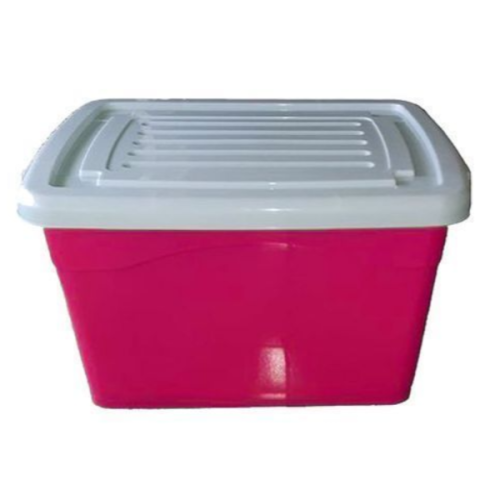 Plastic Container Emergency Organizer -Pink & White 40 Litre  EACH